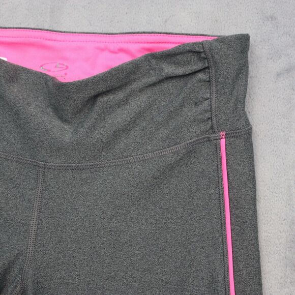 Champion Pants Womens PS Gray Pink Petite Leggings Elastic Waist Pull On - Picture 10 of 16
